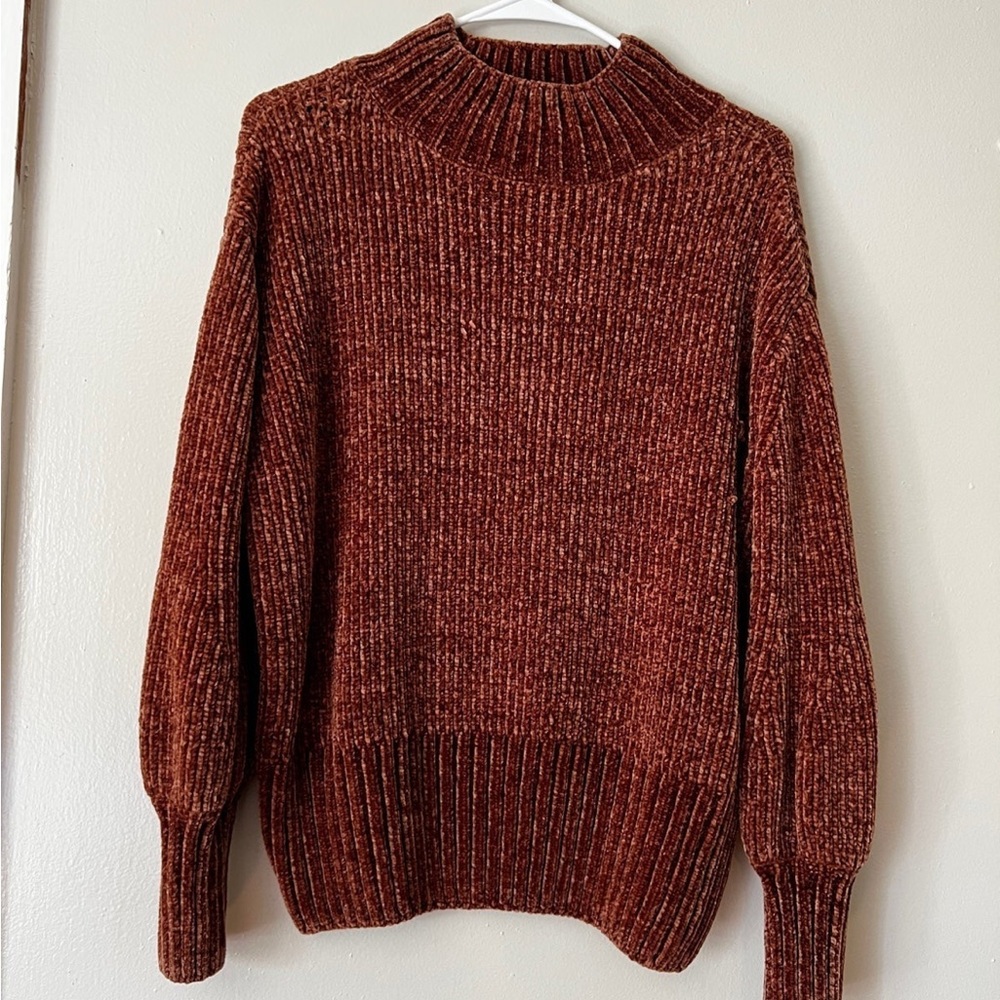 Chunky bronze oversized sweater SZ XS